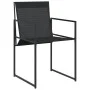 Juego de comedor para jardín 9 piezas textilene negro de , Conjuntos de jardín - Ref: Foro24-3295120, Precio: 444,75 €, Descu...