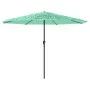 Sombrilla de jardín con poste de acero verde 388x388x248 cm de , Sombrillas - Ref: Foro24-4005115, Precio: 141,56 €, Descuent...