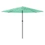Sombrilla de jardín con poste de acero verde 388x388x248 cm de , Sombrillas - Ref: Foro24-4005115, Precio: 141,56 €, Descuent...