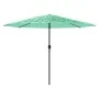 Sombrilla de jardín con poste de acero verde 388x388x248 cm de , Sombrillas - Ref: Foro24-4005115, Precio: 141,56 €, Descuent...