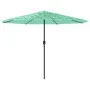 Sombrilla de jardín con poste de acero verde 388x388x248 cm de , Sombrillas - Ref: Foro24-4005115, Precio: 141,56 €, Descuent...