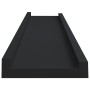 Repisa para marcos de fotos 2 uds MDF negro 60x9x3 cm de vidaXL, Estantes y estanterías - Ref: Foro24-323932, Precio: 22,68 €...