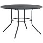 Mesa de patio redonda de acero gris antracita Ø110x72,5 cm de , Mesas de jardín - Ref: Foro24-4009264, Precio: 179,50 €, Desc...