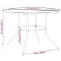 Mesa de patio redonda de acero gris antracita Ø110x72,5 cm de , Mesas de jardín - Ref: Foro24-4009264, Precio: 159,57 €, Desc...