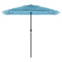 Sombrilla de jardín con poste de acero azul 248x248x248 cm de , Sombrillas - Ref: Foro24-4005090, Precio: 98,75 €, Descuento: %