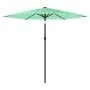 Sombrilla de jardín con poste de acero verde 223x223x213 cm by , Umbrellas - Ref: Foro24-4005099, Price: 80,02 €, Discount: %