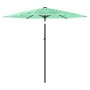 Sombrilla de jardín con poste de acero verde 223x223x213 cm de , Sombrillas - Ref: Foro24-4005099, Precio: 76,77 €, Descuento: %