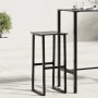 Taburetes de bar 4 unidades acero negro 38x38x80 cm de , Sillas de jardín - Ref: Foro24-4009266, Precio: 218,85 €, Descuento: %