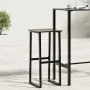 Taburetes de bar 4 unidades acero negro 38x38x80 cm de , Sillas de jardín - Ref: Foro24-4009266, Precio: 215,09 €, Descuento: %