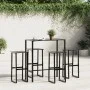 Taburetes de bar 4 unidades acero negro 38x38x80 cm de , Sillas de jardín - Ref: Foro24-4009266, Precio: 215,09 €, Descuento: %