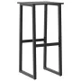 Taburetes de bar 4 unidades acero negro 38x38x80 cm de , Sillas de jardín - Ref: Foro24-4009266, Precio: 215,09 €, Descuento: %