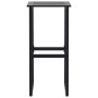 Taburetes de bar 4 unidades acero negro 38x38x80 cm de , Sillas de jardín - Ref: Foro24-4009266, Precio: 218,85 €, Descuento: %