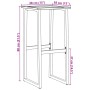 Taburetes de bar 4 unidades acero negro 38x38x80 cm de , Sillas de jardín - Ref: Foro24-4009266, Precio: 218,85 €, Descuento: %