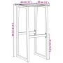 Taburetes de bar 4 unidades acero negro 38x38x80 cm de , Sillas de jardín - Ref: Foro24-4009266, Precio: 215,09 €, Descuento: %