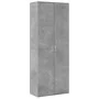 Aparador alto madera de ingeniería gris hormigón 70x35x180 cm de , Taquillas y armarios de almacenamiento - Ref: Foro24-32766...