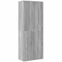 Aparador alto madera de ingeniería gris Sonoma 70x35x180 cm de , Taquillas y armarios de almacenamiento - Ref: Foro24-3276663...