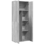 Aparador alto madera de ingeniería gris Sonoma 70x35x180 cm de , Taquillas y armarios de almacenamiento - Ref: Foro24-3276663...