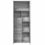 Aparador alto madera de ingeniería gris Sonoma 70x35x180 cm de , Taquillas y armarios de almacenamiento - Ref: Foro24-3276663...