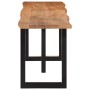 Banco de madera maciza de acacia y acero 160 cm de , Bancos para recibidores y almacenamiento - Ref: Foro24-4006411, Precio: ...