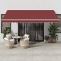 Toldo retráctil automático burdeos 450x350 cm de , Toldos - Ref: Foro24-3214988, Precio: 594,86 €, Descuento: %
