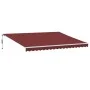 Toldo retráctil automático burdeos 450x350 cm de , Toldos - Ref: Foro24-3214988, Precio: 566,15 €, Descuento: %