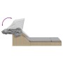 Tumbona doble con capota y cojines ratán sintético beige de , Tumbonas - Ref: Foro24-368640, Precio: 280,84 €, Descuento: %
