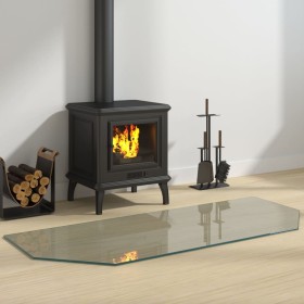 Placa de vidrio para chimenea hexagonal 120x50 cm de vidaXL, Cristal - Ref: Foro24-324143, Precio: 36,05 €, Descuento: %