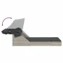 Tumbona doble con capota y cojines ratán sintético gris claro by , Loungers - Ref: Foro24-368642, Price: 279,84 €, Discount: %