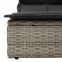 Tumbona doble con capota y cojines ratán sintético gris claro by , Loungers - Ref: Foro24-368642, Price: 279,84 €, Discount: %