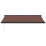 Toldo retráctil manual marrón 400x300 cm de , Toldos - Ref: Foro24-3215725, Precio: 518,34 €, Descuento: %