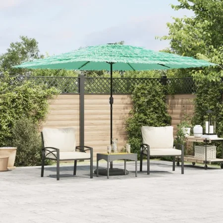 Sombrilla de jardín con poste de acero verde 290x290x238 cm de , Sombrillas - Ref: Foro24-4005084, Precio: 135,36 €, Descuent...