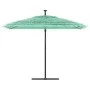 Sombrilla de jardín con poste de acero verde 290x290x238 cm de , Sombrillas - Ref: Foro24-4005084, Precio: 135,36 €, Descuent...