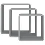 Estantes cubo de pared 3 unidades MDF gris de vidaXL, Estantes y estanterías - Ref: Foro24-323954, Precio: 41,58 €, Descuento: %
