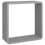Estantes cubo de pared 3 unidades MDF gris de vidaXL, Estantes y estanterías - Ref: Foro24-323954, Precio: 41,58 €, Descuento: %