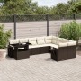Set de sofás de jardín 10 pzas y cojines ratán sintético marrón de , Conjuntos de jardín - Ref: Foro24-3268143, Precio: 675,8...