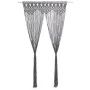 Cortina de macramé algodón gris antracita 140x240 cm de vidaXL, Cortinas y visillos - Ref: Foro24-323995, Precio: 49,89 €, De...