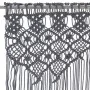 Cortina de macramé algodón gris antracita 140x240 cm de vidaXL, Cortinas y visillos - Ref: Foro24-323995, Precio: 49,89 €, De...