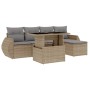 Juego de sofás jardín con cojines 6 pzas ratán sintético beige de , Conjuntos de jardín - Ref: Foro24-3268499, Precio: 402,52...