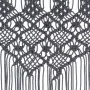 Cortina de macramé algodón gris antracita 140x240 cm de vidaXL, Cortinas y visillos - Ref: Foro24-323995, Precio: 49,89 €, De...