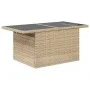 Gartensofa-Set mit 6-teiligen Kissen aus synthetischem Rattan in Beige. von , Gartensets - Ref: Foro24-3269158, Preis: 492,46...