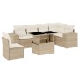 Set sofás de jardín 7 piezas y cojines ratán sintético beige de , Conjuntos de jardín - Ref: Foro24-3269198, Precio: 515,92 €...