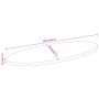 Tablero de mesa ovalado madera maciza de mango 110x50x3,8 cm de , Tableros para mesas - Ref: Foro24-370833, Precio: 74,83 €, ...