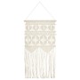 Adorno de pared de macramé algodón 40x80 cm de vidaXL, Tapicería decorativa - Ref: Foro24-323997, Precio: 22,23 €, Descuento: %