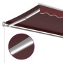 Toldo retráctil manual con luces LED burdeos 400x350 cm de , Toldos - Ref: Foro24-3214983, Precio: 414,10 €, Descuento: %