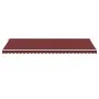 Toldo retráctil automático con luces LED burdeos 600x300 cm de , Toldos - Ref: Foro24-3214981, Precio: 781,54 €, Descuento: %