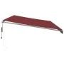 Toldo retráctil automático con luces LED burdeos 600x300 cm de , Toldos - Ref: Foro24-3214981, Precio: 781,54 €, Descuento: %