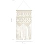 Adorno de pared de macramé algodón 40x80 cm de vidaXL, Tapicería decorativa - Ref: Foro24-323997, Precio: 22,23 €, Descuento: %