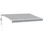 Toldo retráctil automático gris antracita y blanco 350x250 cm de , Toldos - Ref: Foro24-3310227, Precio: 311,77 €, Descuento: %