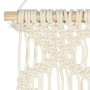 Adorno de pared de macramé algodón 40x80 cm de vidaXL, Tapicería decorativa - Ref: Foro24-323998, Precio: 17,90 €, Descuento: %