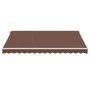 Toldo retráctil automático con luces LED marrón 400x350 cm de , Toldos - Ref: Foro24-3215390, Precio: 597,17 €, Descuento: %